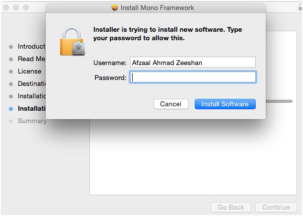 Security check before installation